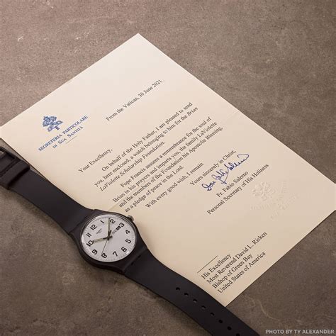 pope francis wrist watch.